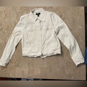 Nine West Cream Denim Jacket